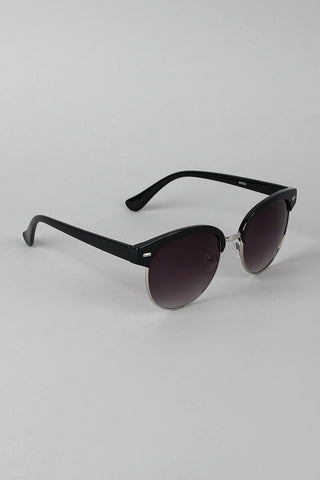 Round Clubmaster Sunglasses