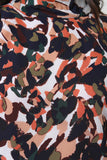 Camouflage Turtleneck Top