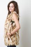 Spotted Faux Fur Vest