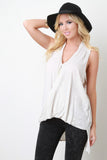 Surplice High Low Racerback Top