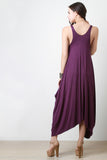 Sleeveless Drape Maxi Dress