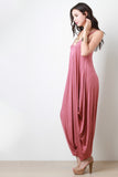 Draping Sides Harem Jumpsuit