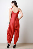 Draping Sides Harem Jumpsuit