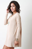 Boxy Long Sleeve Mini Dress