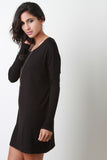 Boxy Long Sleeve Mini Dress