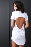 Open Back T-shirt Dress