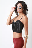 Fringe Bustier Top