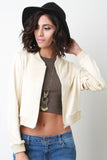 Vegan Suede Slit Fringe Jacket