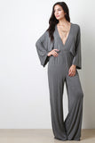 Jersey Knit Palazzo Jumpsuit