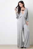 Jersey Knit Palazzo Jumpsuit