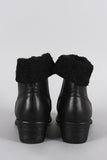 Dollhouse Western Flair Shearling Cuff Booties