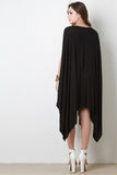 Oversize Poncho Handkerchief Dress