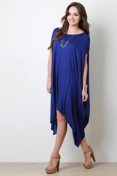 Oversize Poncho Handkerchief Dress