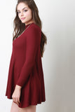 Long Sleeve Thermal Swing Dress