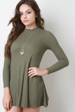 Long Sleeve Thermal Swing Dress