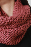 Loose Knit Double Layer Neck Warmer Scarf