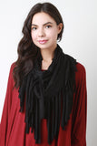 Jersey Fringe Infinity Scarf