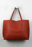 Reversible Suede And Leather Tote Bag