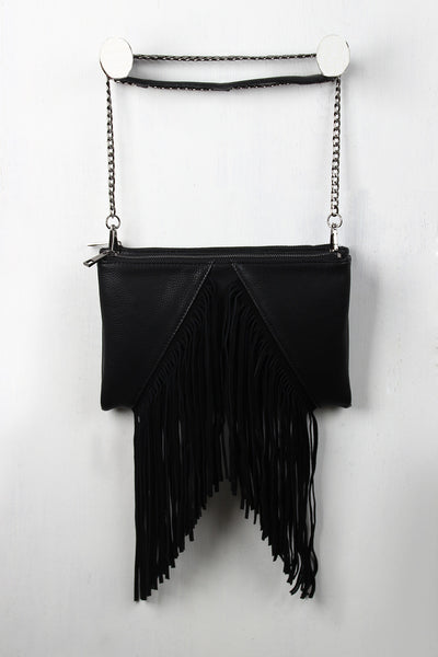 Sharkbite Fringe Shoulder Bag