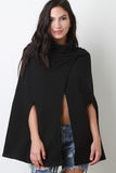 Turtle Neck Cape Jacket