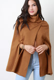 Turtle Neck Cape Jacket