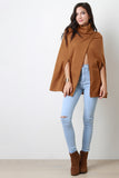 Turtle Neck Cape Jacket