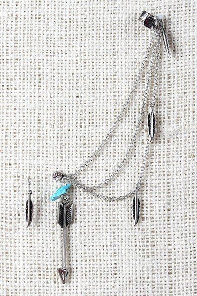 Arrow And Feather Earrings