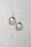 Three Hoop Latch Earrings