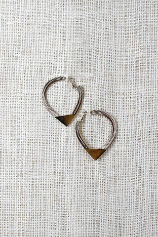 Triangulate Hoops Earrings