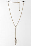 Feather Lariat Necklace