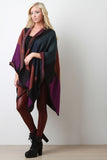 Muted Color Block Cape