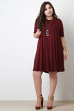 Half Sleeve Shift Dress