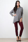 Asymmetrical Panel Hoodie Top