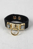 Square Jewels Ring Cuff Bracelet