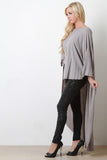 Wing Sleeve High Low Top