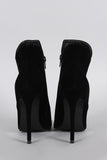 Liliana Curved Top Line Pointy Toe Stiletto Booties