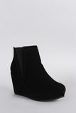 Bamboo Elastic Gores Wedge Booties