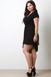 Surplice Asymmetrical Dress