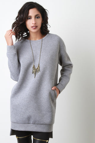 Boxy Side Pocket Sweater Top