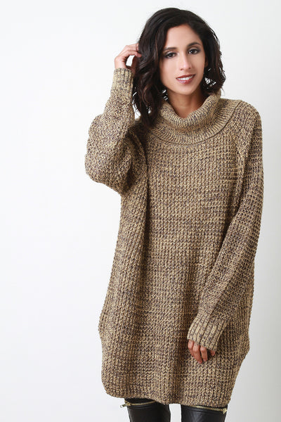 Oversize Turtleneck Wool Sweater