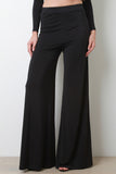 Solid Wide Leg Pants