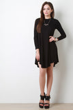 Long Sleeve Mini Shift Dress