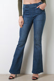 Side Zip Flare Denim Jeans