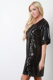 Sequin T-Shirt Dress