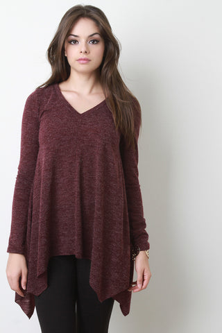 V-Neck Trapeze Sweater Top